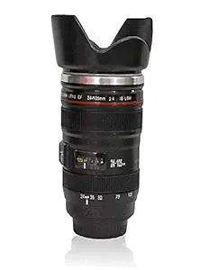 NR MART Super Class Camera Lens Shaped Coffee Mug with Lid