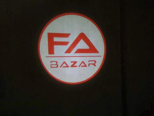 WORLED- Lentes de Logo Personalizado de Cristal para Proyector LED Logo/GOBO Alta Definicion Imagen Personalizado 1 Color