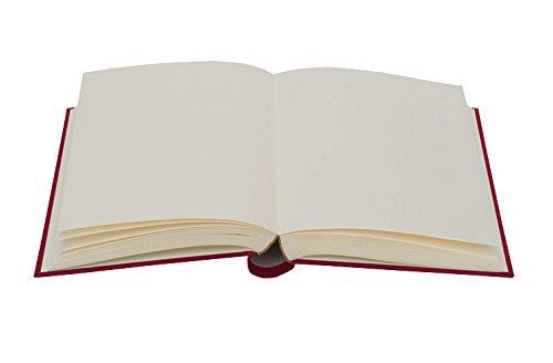 Semikolon Album Large red (rot) | Foto-Album mit 80 Seiten und hochwertigem Buchleinen-Bezug | Foto-Buch mit 40 Blättern cremeweißem Fotokarton mit Pergaminpapier | Format: 24,5 x 30,5 cm - 2