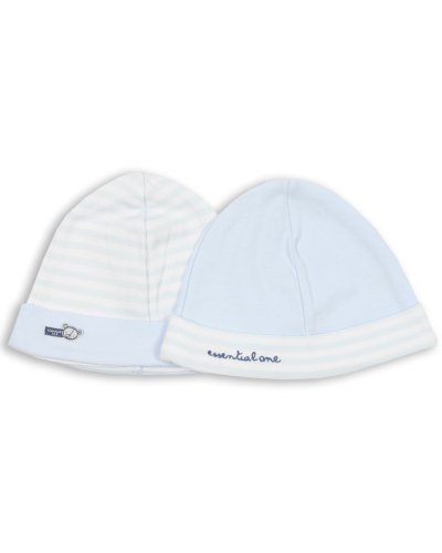 The Essential One - Pack of 2 Baby Boy Hats-3-6 Months EOH6