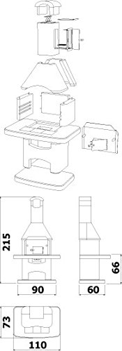 Nova Quatro Braun Grillkamin / Wellfire - 3