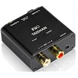 Digital to Analog Audio Converter - 192kHz/24bit Optical and Coaxial DAC SPDIF - TOSlink / Coaxial to Stereo Left/Right RCA - FiiO D03K Taishan