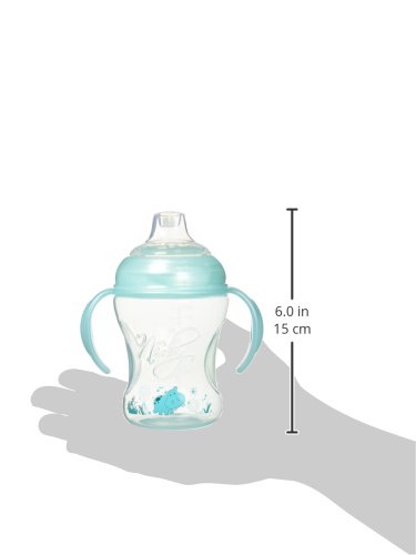 Nuby NT69002 Natural Touch Auslaufsichere Trinklerntasse 240 ml, grün Design - 2