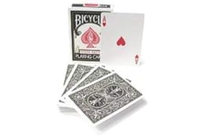 BICYCLE AND CASCADE JUGGLING Bicycle Brand Invisible Deck - Famous Magic Card Trick - Includes Cipher Card Bag (Black)