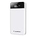 Produktbild FLOUREON 20000mah Powerbank mit Type C Mikro USB Input Externer Akku USB C 4 USB Output mit LED Anzeige Ladekabel Schnellladefunktion für Handy Smartphone Tablet Weiß