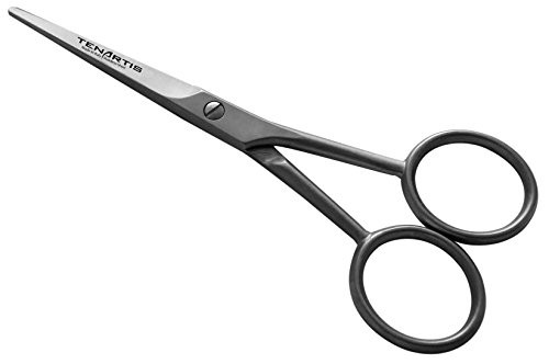 Tenartis 174 - 4.5" Stainless Steel Beard & Moustache Scissors - Made in Italy