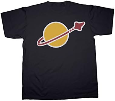 Space Lego Retro T-Shirt (Small - 4XL) 100% Cotton (2XL, Black)
