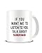 Produktbild Funky NE Ltd Keramik-Kaffeebecher mit Aufschrift If You Want Me To Listen To You, Talk About Surfing
