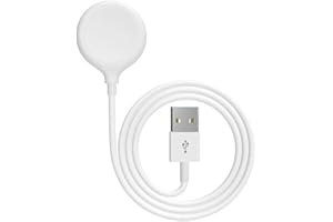 LIANSUM Remplaçable Chargeur Câble pour A -pple Watch, Watch Magnétique Station de Rechange et USB Compatible avec i Watch Series Ultra SE2/SE/8/7/6/5/4/3/2/1 38mm 40mm 42mm 44mm… （1M