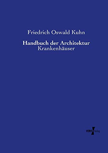 Handbuch der Architektur: Krankenhäuser
