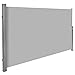 Produktbild TecTake Seitenmarkise Sonnenschutz Sichtschutz Windschutz Gehäuse und Standpfosten komplett aus Aluminium 180x300cm grau