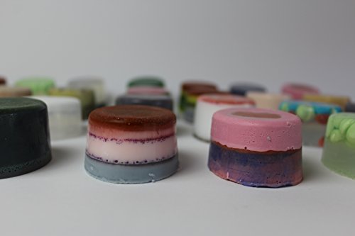 Unitedcovers Set aus 10 rechteckigen 100% HANDMADE Formen und einer ovalen Silikonform zum Seifengiessen mit 8 Hohlrämen - 9