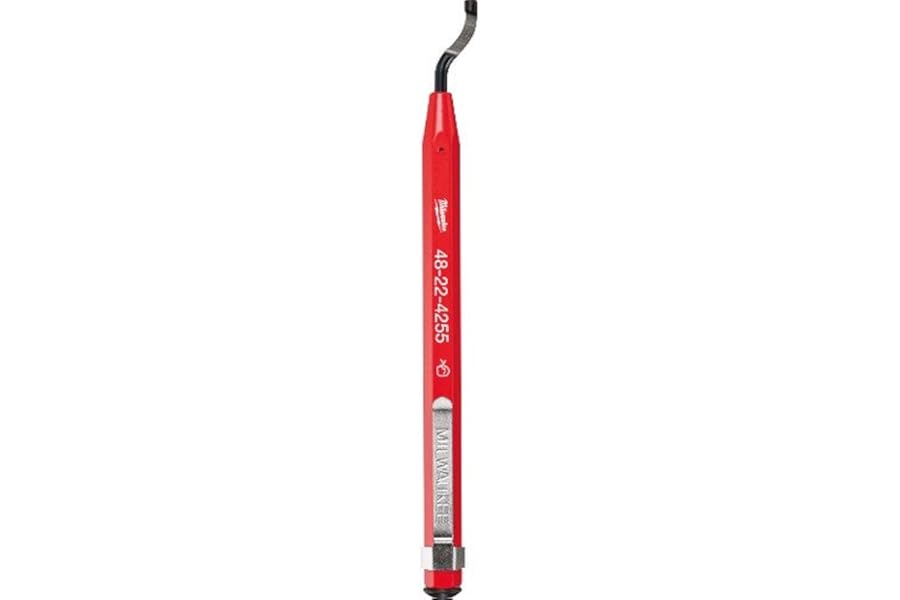 Milwaukee Reaming Pen Easy Deburring Copper Tubing & PVC 48224255,Red