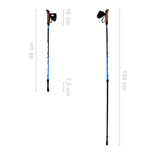 Nordic Walking Stöcke Premium – hochwertige Qualität – Superleicht – auswählbar mit Tragetasche – Walking Sticks - 7