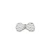 Imported 3D Rhinestones Crystal Pearl Shiny Nail Metal Charms Bow Shape GEL Nail K021 RS.240.00