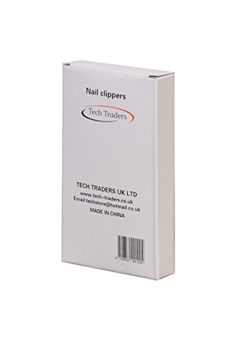 Tech Traders Nagelpflegeset für Maniküre / Pediküre, hochwertig, Edelstahl, Ohrlöffel, Nagelknipser, Nagelzange, Nagelschere, Herren / Damen, 12 Teile - 4