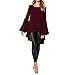 Produktbild Geili Damen Mode Cool Lange Bluse Frauen Unregelmäßige Rüschen Hem Shirt Langarm Einfarbig Pullover Tops Party Blusen