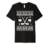 Ugly Christmas Ice Hockey Shirt Stick Sport Player Boy Gift