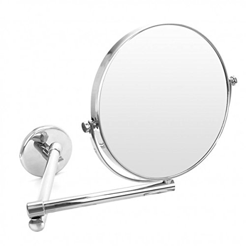 Frasco 96950832 96950832 Wandspiegel, 19 cm, 3-fach, 2-armig, Chrom