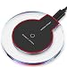 Produktbild Lanspo Fast Wireless Charger,Klare Qi Wireless Ladegerät Lade Pad für Samsung Galaxy Note 8 Lanspo (Schwarz)