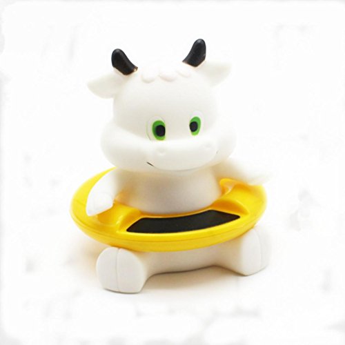 Preisvergleich Produktbild Baby Badethermometer Wasserthermometer Badespielzeug, Gusspower niedlichen Tier Säugling Bademantel Thermometer Wasser Temperatur Tester Spielzeug für Baden Sicherheit (Weißes Kalb)