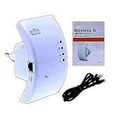 2 MODOS SELECCIONABLE - Repetidor y AP. Amplifica la señal inalámbrica perfectamente hasta zonas donde antes no llegaba. Y puede compartir WiFi gratis con su teléfono moviles, tablets u ordenadores portátiles fácilmente.