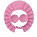ANAM Update Ear protection Baby Shampoo Cap, Soft Toddler Shower Bathing Hat Adjust Headband (1 piece Pink)