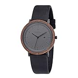 Kerbholz Armbanduhr Amelie Walnut  Midnight Black