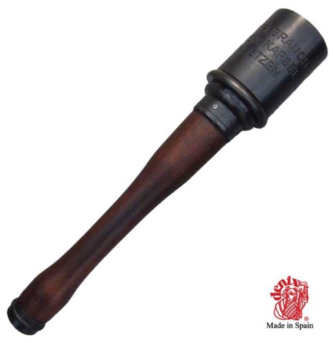 Denix Réplica de Granada de Mano M-24 Stielhandgranate de Alemania introducidas en el año 1915 en la 1ª y 2ª Guerra Mundial, Fabricada en Madera y Metal