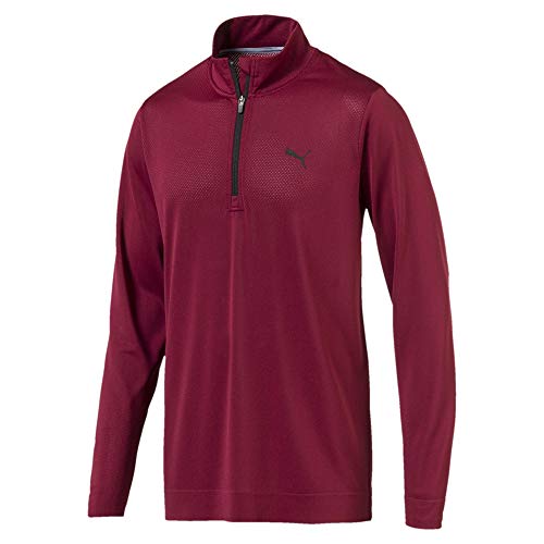 Preisvergleich Produktbild Puma Golf Herren Evoknit Essential 1 / 4 Zip Sweatshirt Pomegranate XL