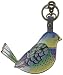 Produktbild Anuschka handbemaltes Leder Schlüsselanhänger, Geschenk für Frauen, Handgefertigte Tasche Charme- Keyring/Charm (Blissful Birds K0008 BLB)