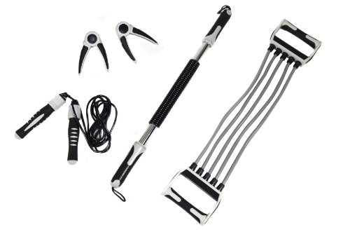 FA Sports Herren Fitness-set Workout 2+ Set, schwarz, grau, 53