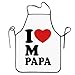 Produktbild I love my Papa Cute Funny Tolles Home Geschenk für Küche BBQ Chef Schürze Kochen Professional Erwachsene Lätzchen Geschenke