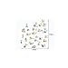 Instylewall Home Decoration Mural Vinyl Wall Sticker Colorful Animal Alphabet Letters Kids Nursery Room Wall Art Decal Paper