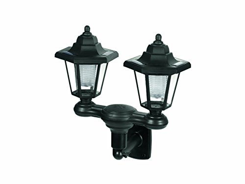 Solar-Laternen-Duo 2in1 | Solarlampen | Kabellos | Gartenleuchte | Außenbeleuchtung | Solarlaternen, schwarz - 2