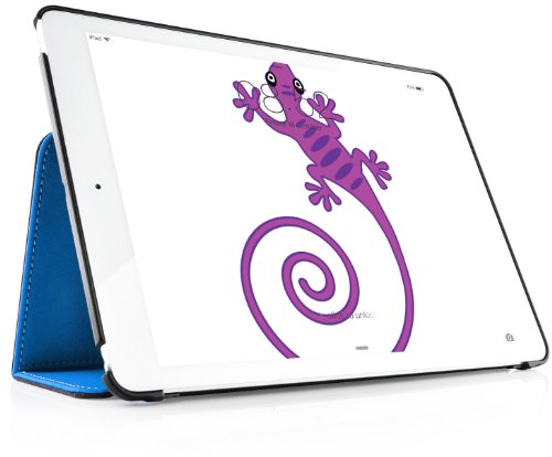 JAMMYLIZARD | Horizon Hülle für [ iPad Air 5. Generation ] Smart Cover mit automatischer Schaltfunktion, BLAU - 3