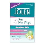 Jolen Sensitive Skin Facial Strip Wax (16 Strips)