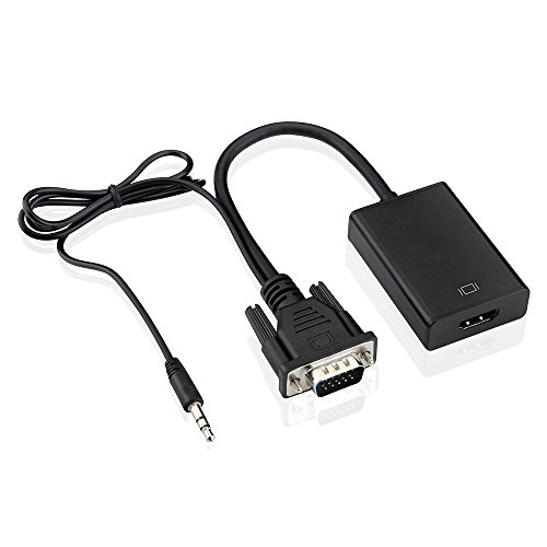 BlueBeach – VGA + Audio zu HDMI Konverter – Unterstützt 1080p Full HD – Connect PC Computer VGA-Video + Audio zu HDMI-Monitor oder HDTV - 3