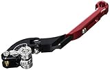 Ergonomía mejorada PUIG 19rnp 2.0 extensible plegable palanca de freno con selector de plata, rojo