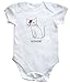 HippoWarehouse David Meowie baby vest boys girls