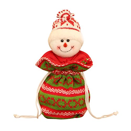 Preisvergleich Produktbild Malloom® Weihnachtsmann Schneemann Elk Weihnachten Süßigkeiten Verpackung Apple Box Dekoration (A, 14 * 33 CM)