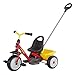 Produktbild Kettler Dreirad Startrike - hochwertiges Dreirad mit Schubstange - robustes Kinderdreirad mit Kunststoffrädern - rot & gelb