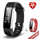 Fitness Tracker HR Plus von KG | PHYSIO mit Herzfrequenzmesser, Aktivitätstracker, GPS Tracker, Sport Mode, Schrittzähler, Schlaftracker, Remote Kamera Funktion, Whatsapp, SMS Nachrichten, Musikkontrol, Schrittzähler, und VeryFit Pro App verfügbar in s...