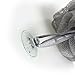 1541 London Exfoliating Bath & Shower Body Puff / Scrunchie / Buffer (Silver Grey)