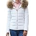 Produktbild Frauen Mantel, Mode Solide Frauen Casual Dicke Winter Schlank Mantel Lange Jacke mit Stehkragen Wintermantel Winter Parka (XL, Weiß)