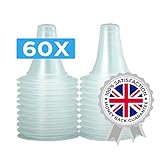 60X Ear Thermometer Probe Covers/Refill Caps/Lens Filters for All Braun ThermoScan Models and Other Types of Digital Thermometers/Pack of 60 Pieces
