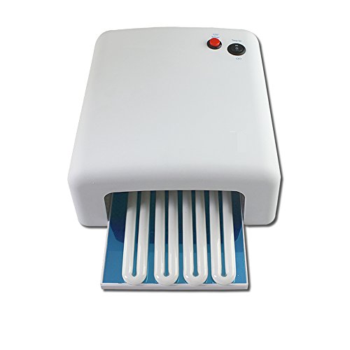 PMS® 36Watt UV Lampe Lichthärtungsgerät Nail Gel Nagel-Trocknerv 120 Sekunden Mit Timer + 4 Röhren Weiß