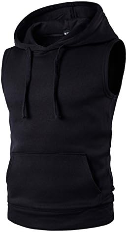 YCHENG Men's Boys Sports Jogging Sleeveless Hoodie Tank Tops T-shirt