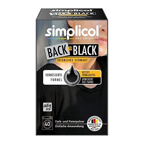 simplicol farberneuerung back-to : Rafraîchissement et -erneuerung dans la machine à laver, doux pour la peau, All-in-1, complet bricolage färbemischung avec PEINTURE TEXTILE POUR TISSU