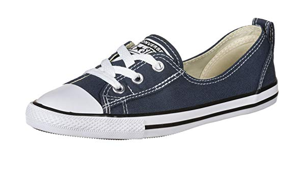 white ballet lace slip trainers